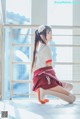 Coser @ 桜 桃 喵 Vol.091: 红色 体操服 (44 photos) P18 No.c96bb1