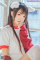 Coser @ 桜 桃 喵 Vol.091: 红色 体操服 (44 photos) P19 No.d5b21e