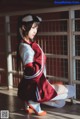 Coser @ 桜 桃 喵 Vol.091: 红色 体操服 (44 photos) P11 No.65388a