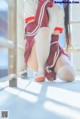 Coser @ 桜 桃 喵 Vol.091: 红色 体操服 (44 photos) P5 No.973e5d